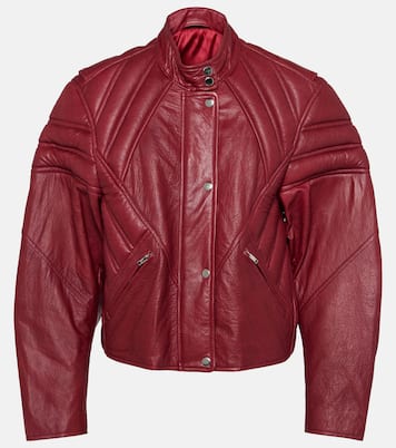 Giacca biker imbottita in pelle | Isabel Marant