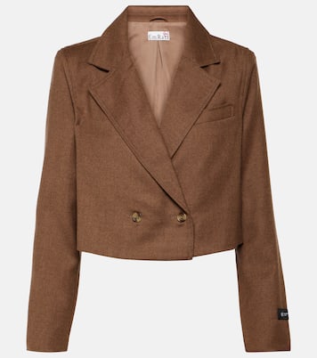 x EmRata - Blazer Berlin cropped in lana | AG Jeans