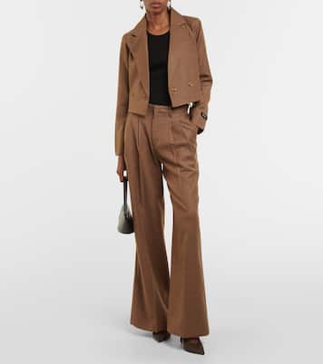 x EmRata - Blazer Berlin cropped in lana | AG Jeans