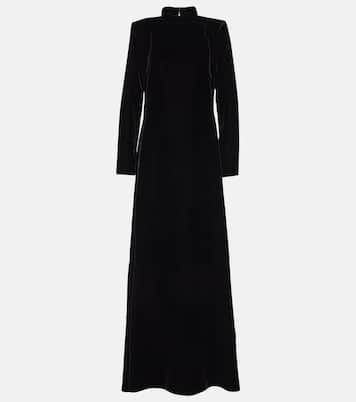 High-neck velvet gown | Oscar de la Renta