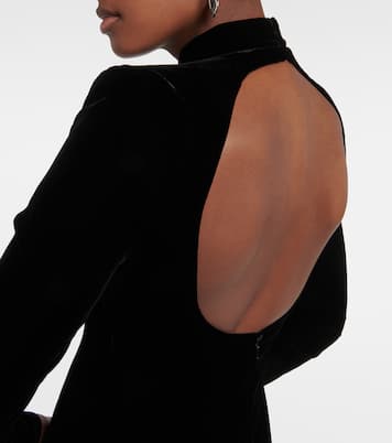 High-neck velvet gown | Oscar de la Renta