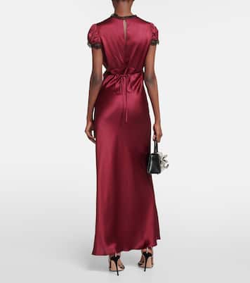 Maxikleid aus Seidensatin | Rodarte