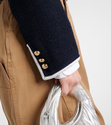 Cropped wool-blend tweed jacket | Miu Miu