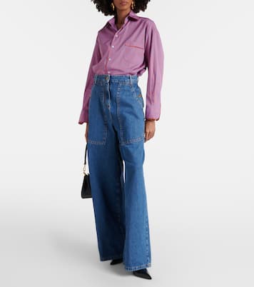 Jeans anchos de tiro alto | Etro
