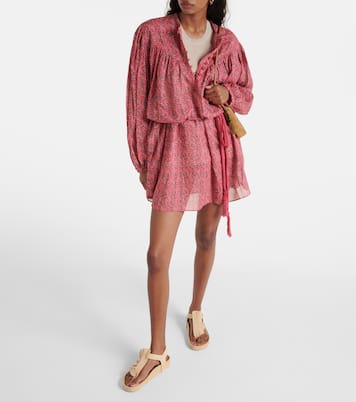 Robe Kildi en coton à fleurs | Marant Etoile