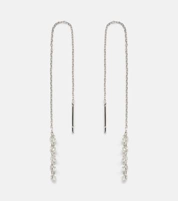 Boucles d'oreilles Danaé en or blanc 18 ct et diamants | Persée