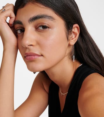 Boucles d'oreilles Danaé en or blanc 18 ct et diamants | Persée
