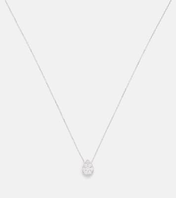Collier Floating en or blanc 18 ct et diamants | Persée