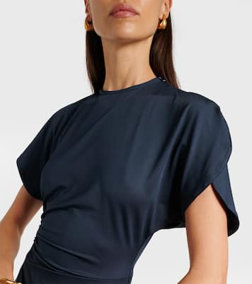 Gathered midi dress | Victoria Beckham
