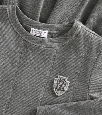 Abito in misto cashmere e cotone | Brunello Cucinelli Kids