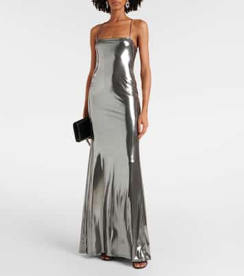 Metallic jersey gown | The Sei