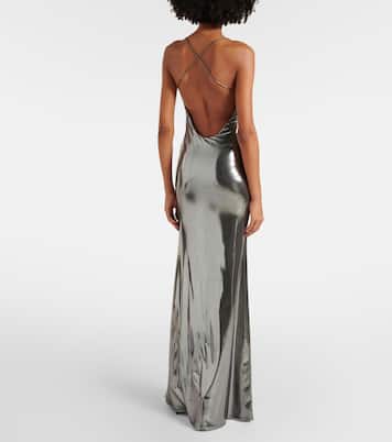 Metallic jersey gown | The Sei