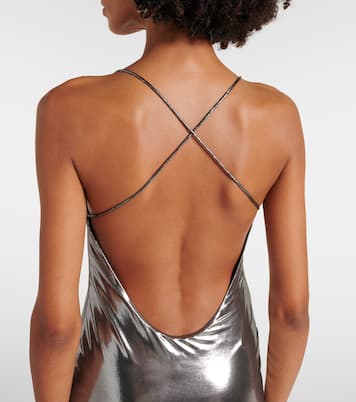 Metallic jersey gown | The Sei