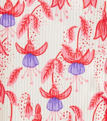 Fuchsia cotton-blend leggings | Mini Rodini