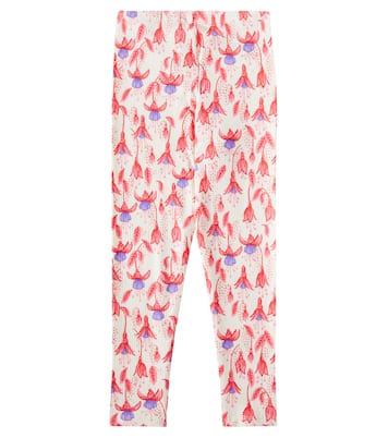 Fuchsia cotton-blend leggings | Mini Rodini