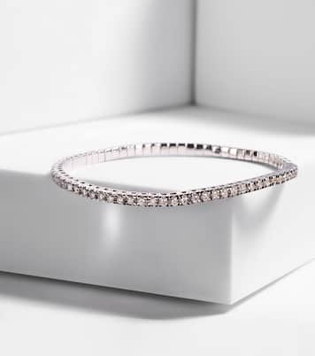18kt white gold tennis bracelet with diamonds | Shay Jewelry