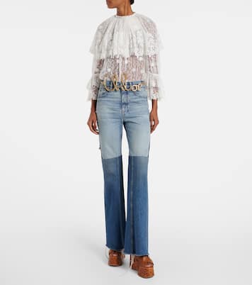 Jeans flared con patchwork | Chloé