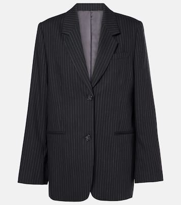 Blazer rayé en laine mélangée | Toteme