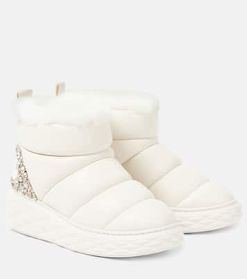 Botas de nieve Xan de piel con borrego | Jimmy Choo