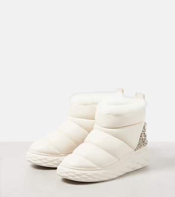 Botas de nieve Xan de piel con borrego | Jimmy Choo