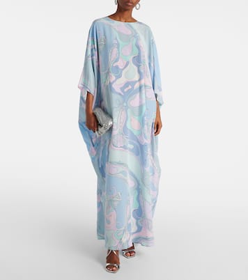 Kaftan Orchidee aus Crêpe de Chine aus Seide | Pucci