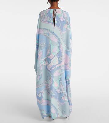 Kaftan Orchidee aus Crêpe de Chine aus Seide | Pucci