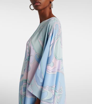 Kaftan Orchidee aus Crêpe de Chine aus Seide | Pucci