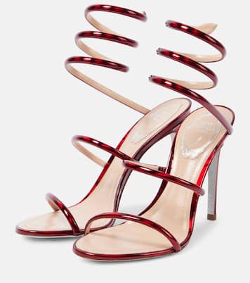 Sandalias Cleo 105 de piel metalizada | Rene Caovilla