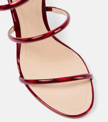 Sandalias Cleo 105 de piel metalizada | Rene Caovilla