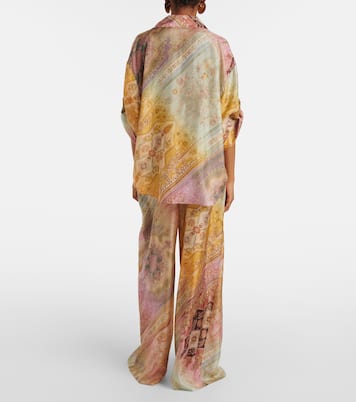 Chemise Tallow imprimée en soie | Zimmermann