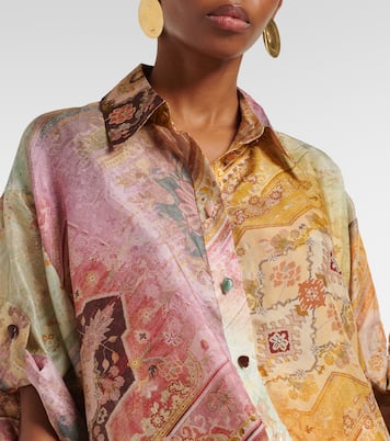 Chemise Tallow imprimée en soie | Zimmermann