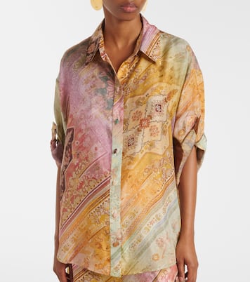 Chemise Tallow imprimée en soie | Zimmermann