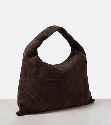 Sac Hop Large en daim Intrecciato | Bottega Veneta