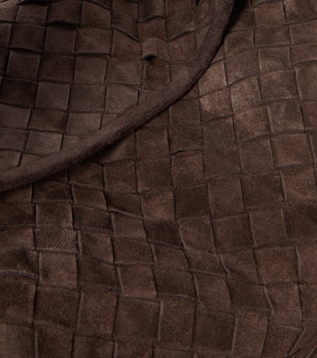 Sac Hop Large en daim Intrecciato | Bottega Veneta