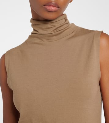 Ikatu wool jersey turtleneck top | The Row