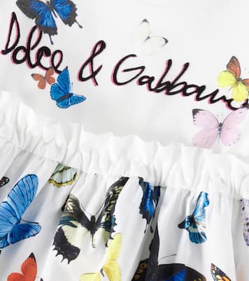 Baby Kleid aus Baumwollpopeline | Dolce&Gabbana Kids