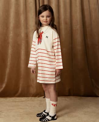Abito in cotone con sciarpa | Mini Rodini