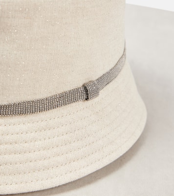 Cappello da pescatore in canvas di lino | Brunello Cucinelli