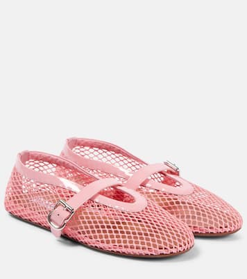 Ballerine in mesh con pelle | Alaïa