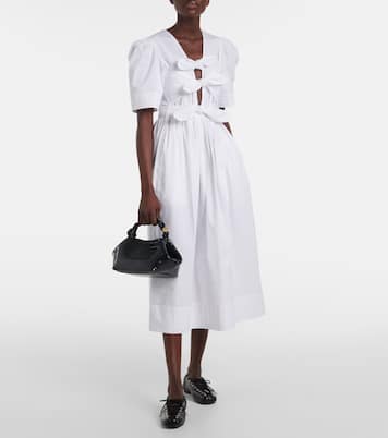 Sac Bou Mini en cuir verni embossé | Ganni