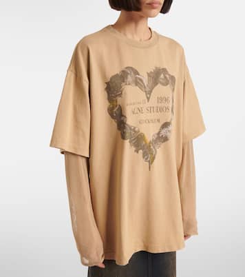 T-shirt in cotone con stampa | Acne Studios