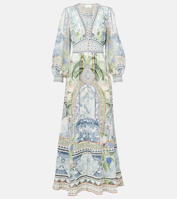 Printed silk crêpe maxi dress | Camilla