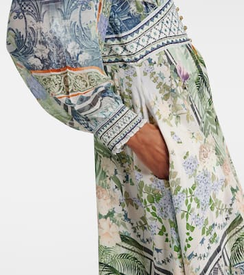 Printed silk crêpe maxi dress | Camilla