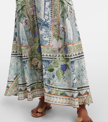 Printed silk crêpe maxi dress | Camilla