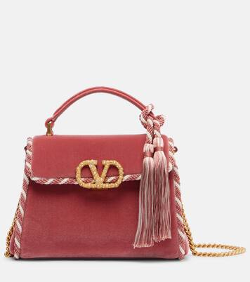 Bolso VSling Mini de terciopelo adornado | Valentino Garavani