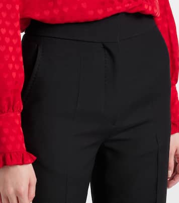 Pantalon ample en laine et soie | Valentino