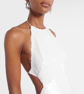 Cindy sequined halterneck midi dress | The New Arrivals Ilkyaz Ozel