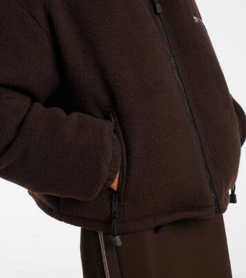 Logo gabardine bomber jacket | Miu Miu