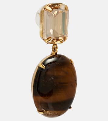 Xiomara crystal-embellished gold-plated earrings | Jennifer Behr