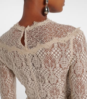 Robe longue Dolores en satin de soie mélangée | Isabel Marant
